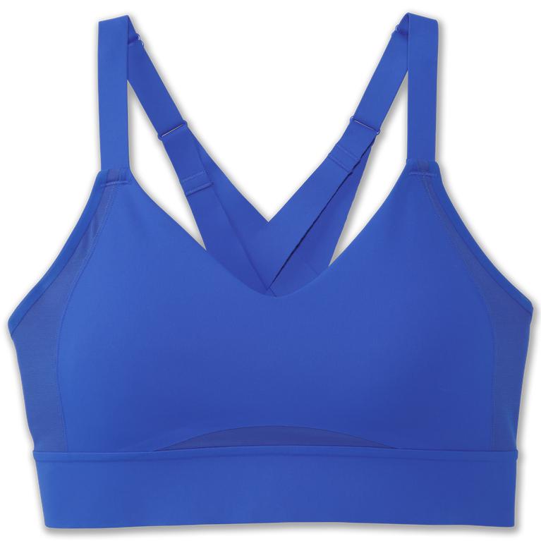 Brooks Drive Interlace Womens Running Bra - Bluetiful - Indonesia (OSTR-58641)